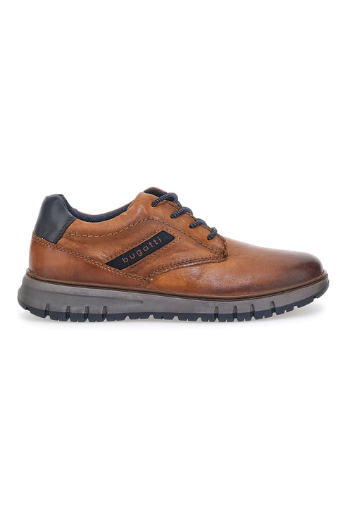 Bugatti Laced Up Casual Shoes Cognac